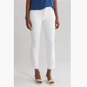 NWT KUT from the Kloth X Nordstrom Nikki Kick Flare Jeans 16, OPTIC WHITE